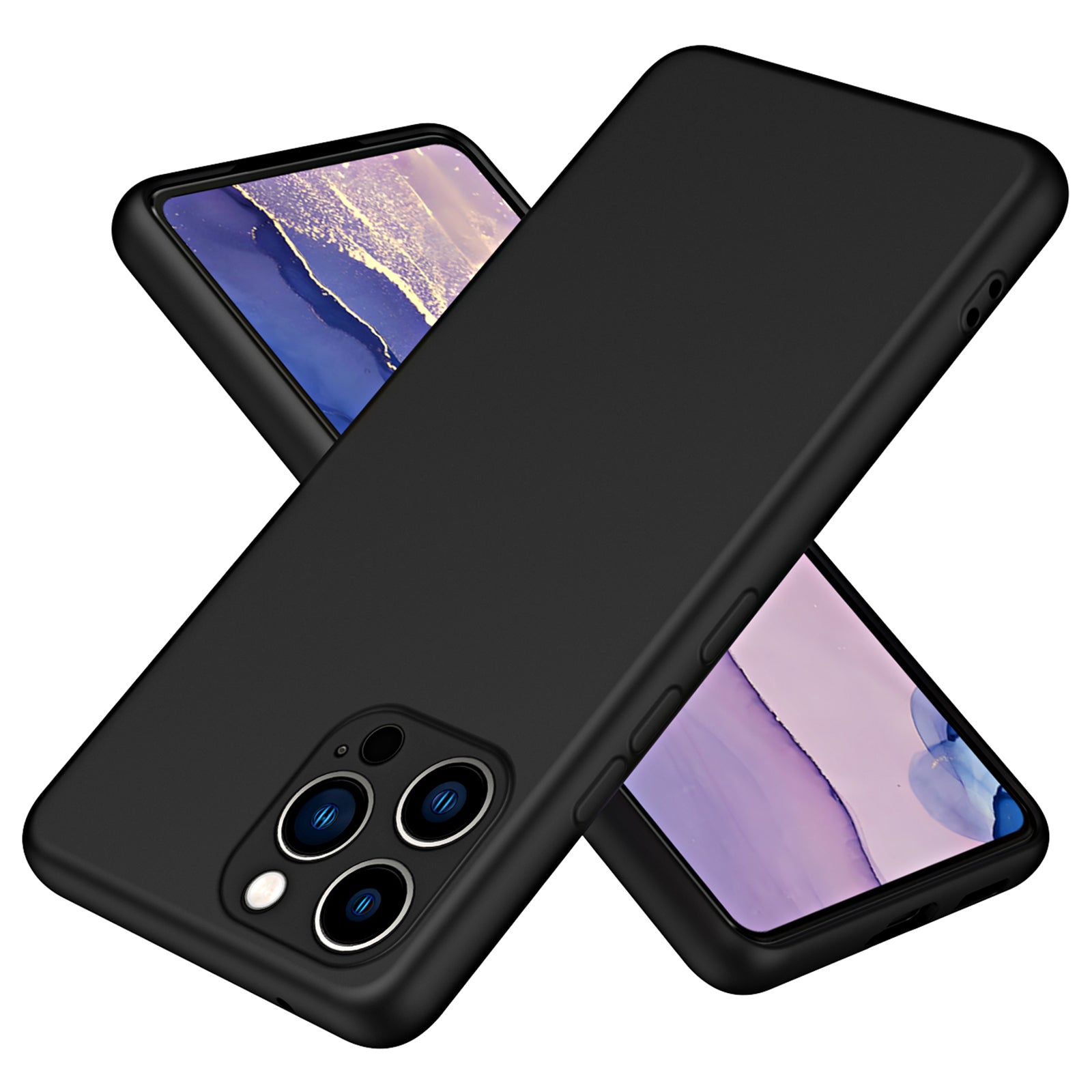 For iPhone 12 Pro 6.1 inch 2.2mm Thickness Anti-fingerprint Rubberized TPU Phone Case Fiber Lining Cushion Protective Phone Back Cover For iPhone 12 Pro 6.1 inch 2.2mm Thickness Anti-fingerprint Rubberized TPU Phone Case Fiber Lining Cushion Protective Phone Back Cover